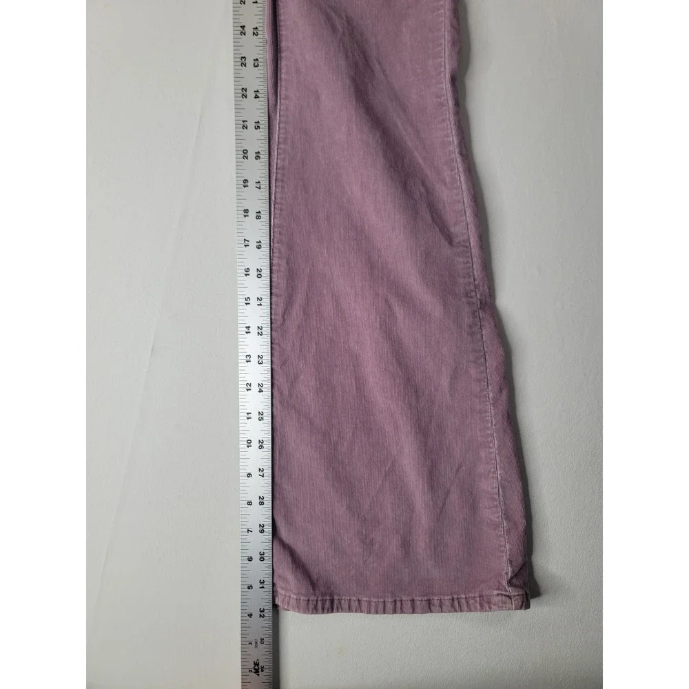 Free People We The Free Pink Corduroy High Rise Flare Pants Size 28